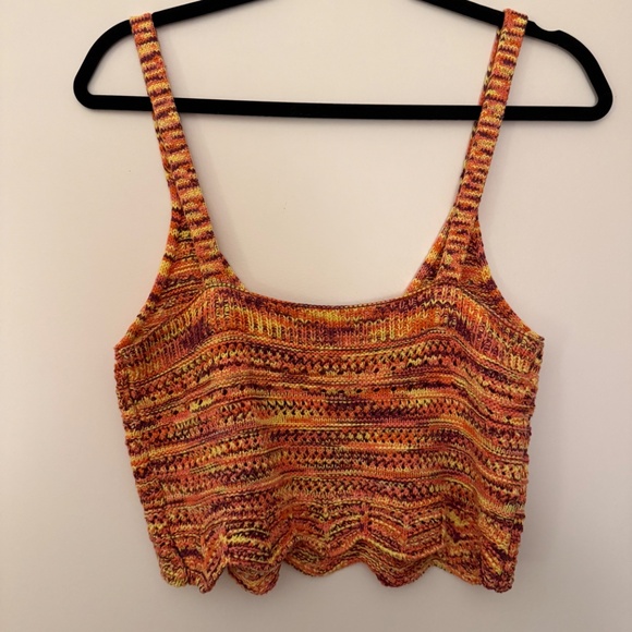 Olivaceous women's V-neck detail thick knit tank - Picture 3 of 3